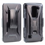 Wholesale LG Escape 2 C70 Spirit H443 Holster Combo Belt Clip Case (Black)